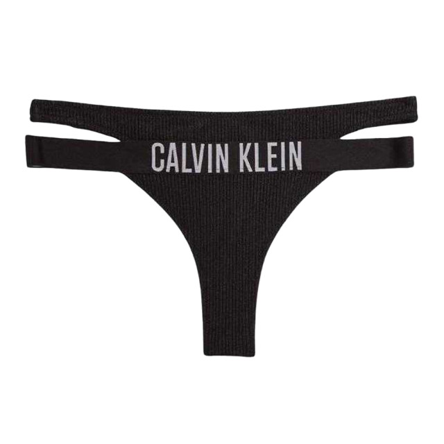Calvin Klein Bikinibroekje met geribd detail voor dames UTNA488_black large