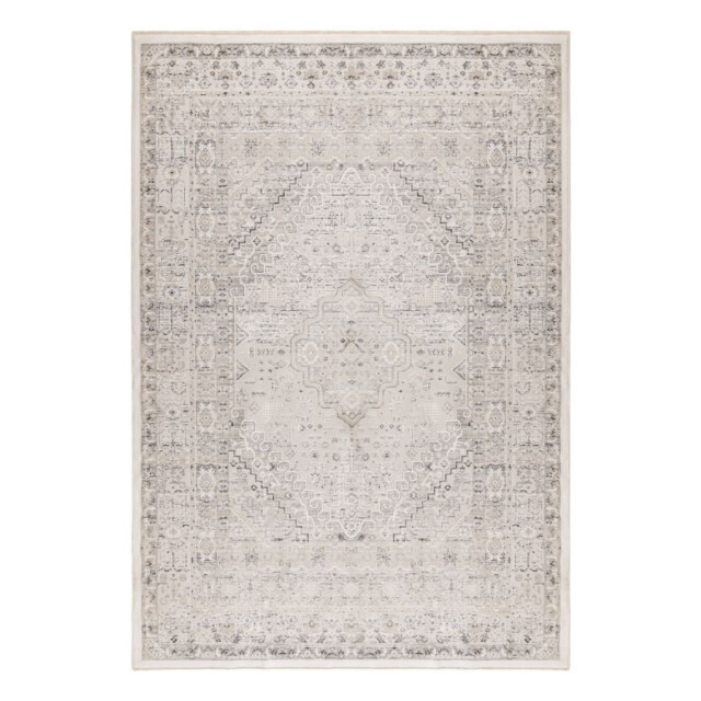 Muratap Vintage vista – luxe vloerkleed klassiek creme zilver laagpolig- 120x170 3417101 large