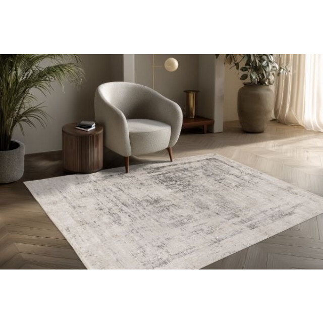 Muratap Vintage marmer vista – luxe vloerkleed creme zilver laagpolig- 160x230 cm 3417117 large