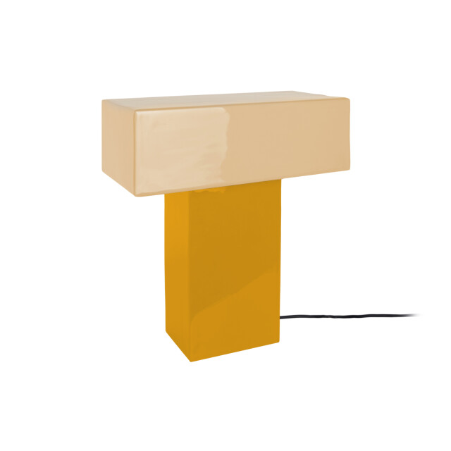 Leitmotiv tafellamp grato recto ochre yellow & soft yellow 3259606 large