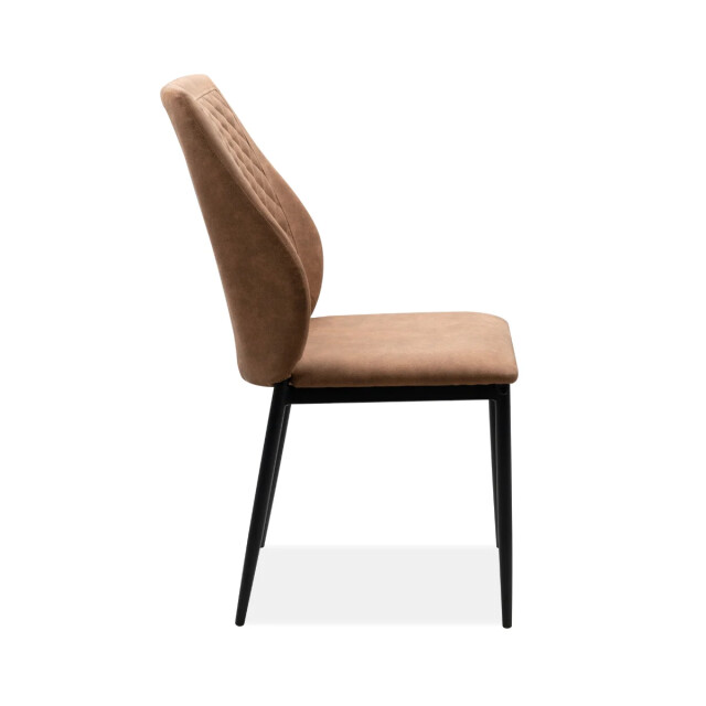 CaliCosy Set van 4 stoelen van gewatteerde stof met metalen frame, 48 cm lillie 3202272 large