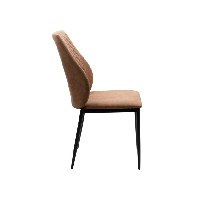 CaliCosy Set van 4 stoffen stoelen met metalen frame h90 cm saela 3418179 large