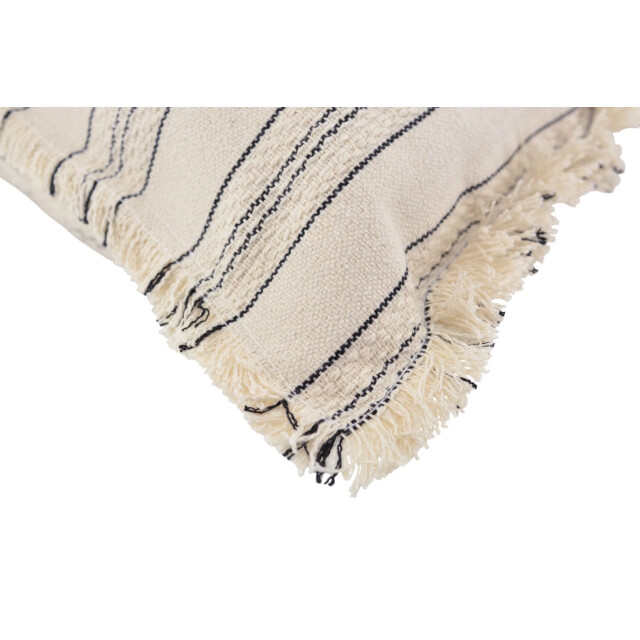 NOVÉE Yuna stripe zwart | 45 x 45 cm | kussenhoes | katoen/linnen 3417170 large