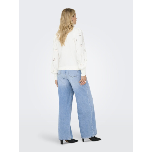 Only Onlfemme ls puff embroidery ub swt off-white 4209.02.0020 large