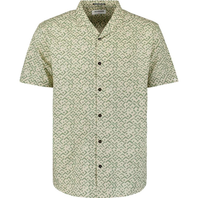 No Excess Shirt short sleeve revers collar sl green 27490345-050 large