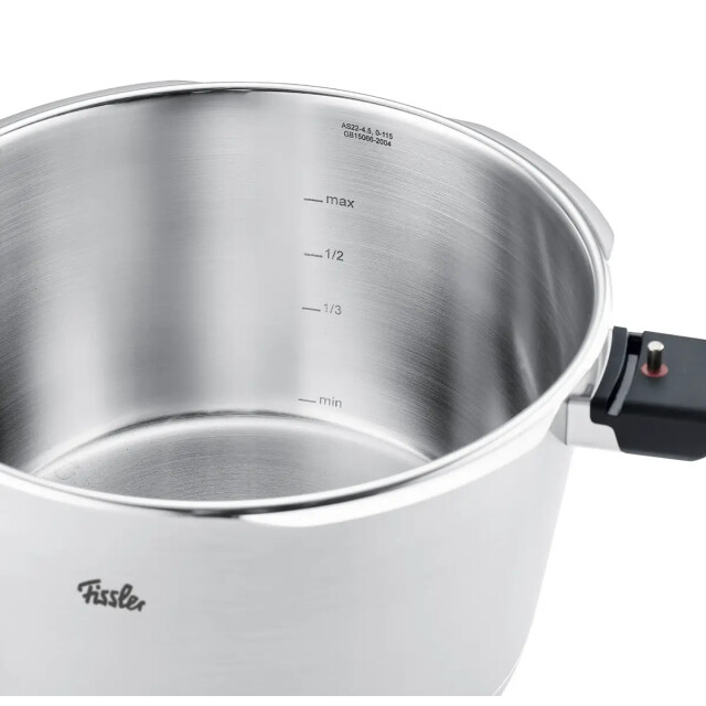 Fissler Vitaquick premium snelkookpan-set 3.5l & 6l met stoominzet düdüklü tencere 4009209419701 large