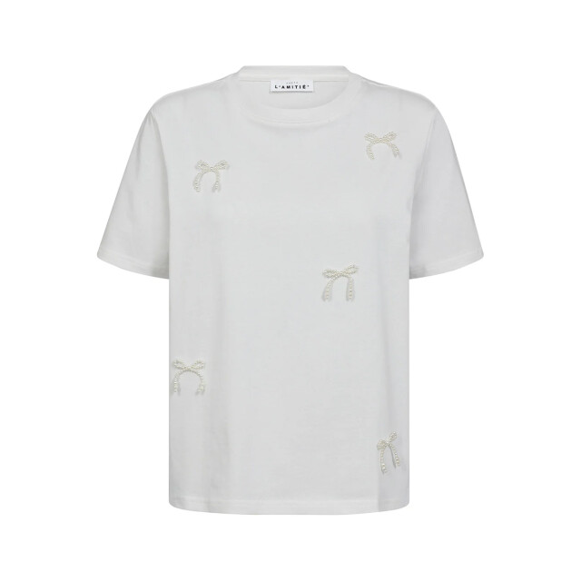 Haute L'Amitié Haute l’amitié pearl bow tee strikjes 9799952957768 large