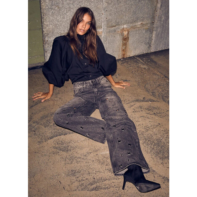 Haute L'Amitié Haute l’amitié eyelet patch tall jeans 9799895646536 large