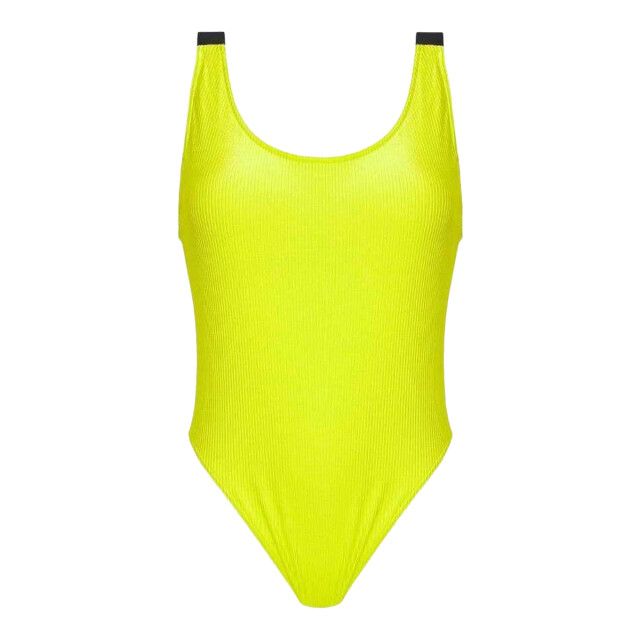 Calvin Klein Eendelig badpak met contrastlogo voor dames UTNA1050_yellow large