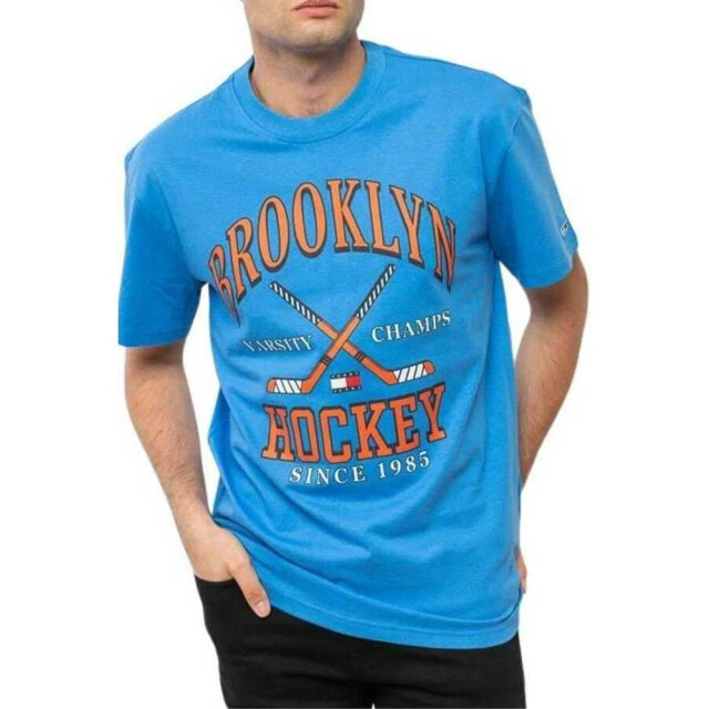 Tommy Hilfiger Heren brooklyn hockey t-shirt UTNA275_blue large