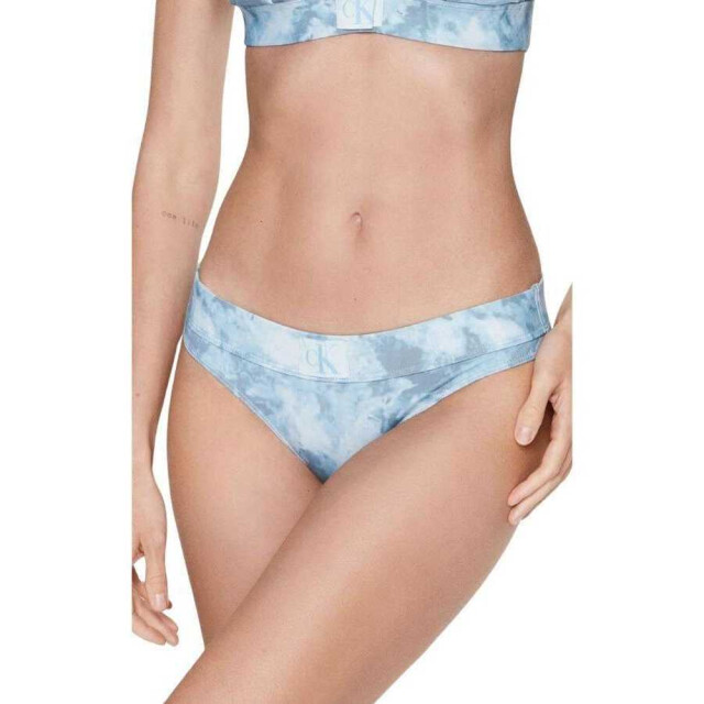 Calvin Klein Dames tie dye logo bikinibroekje UTNA511_blue large