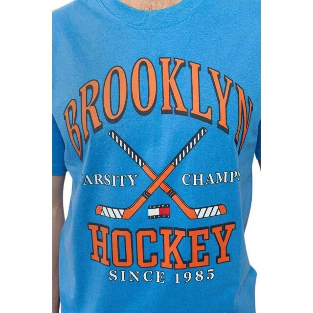 Tommy Hilfiger Heren brooklyn hockey t-shirt UTNA275_blue large