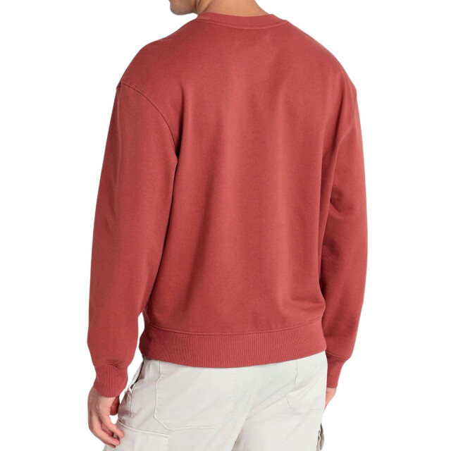 Calvin Klein Heren geborduurd logo oversized sweatshirt UTNA385_rust large