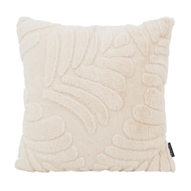 NOVÉE Furry leaves ecru | 45 x 45 cm | kussenhoes | polyester 3419995 large