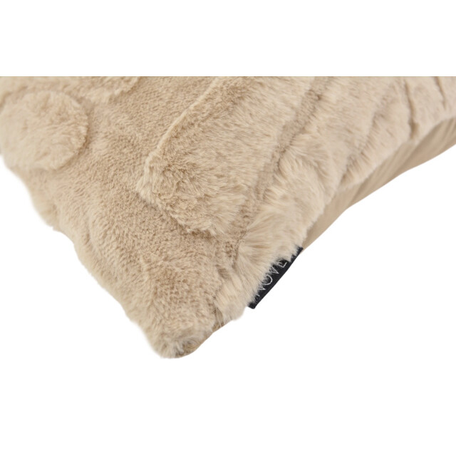 NOVÉE Furry leaves beige | 45 x 45 cm | kussenhoes | polyester 3419998 large