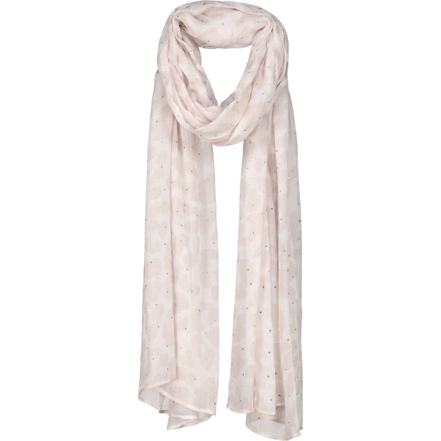 Monari  scarf with leopard print 809678 196 lattemacchiato pattern 06811.840.0144 large