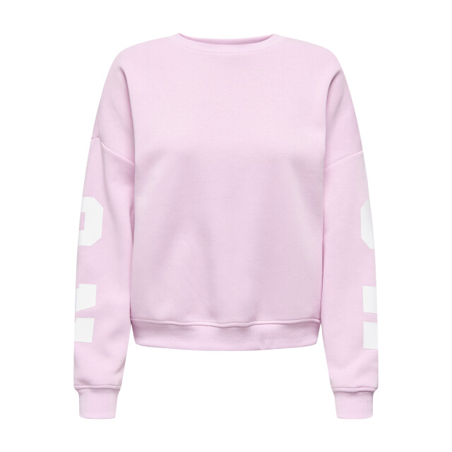 Only Onlsweat l/s back/sleeve print swt 15356793 large