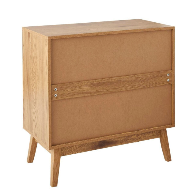 CaliCosy Commode met 3 lades, rotan fronten en houten poten, l80 cm alia 3245911 large