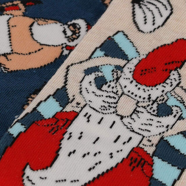 Apollo Foute kerstsokken heren 2-paar kerstman 000120994001-ASS7-Comb large