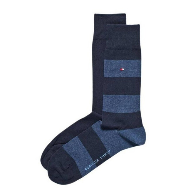 Tommy Hilfiger Sokken met contrastdetail voor heren (set van 2) UTNA1125_navy large