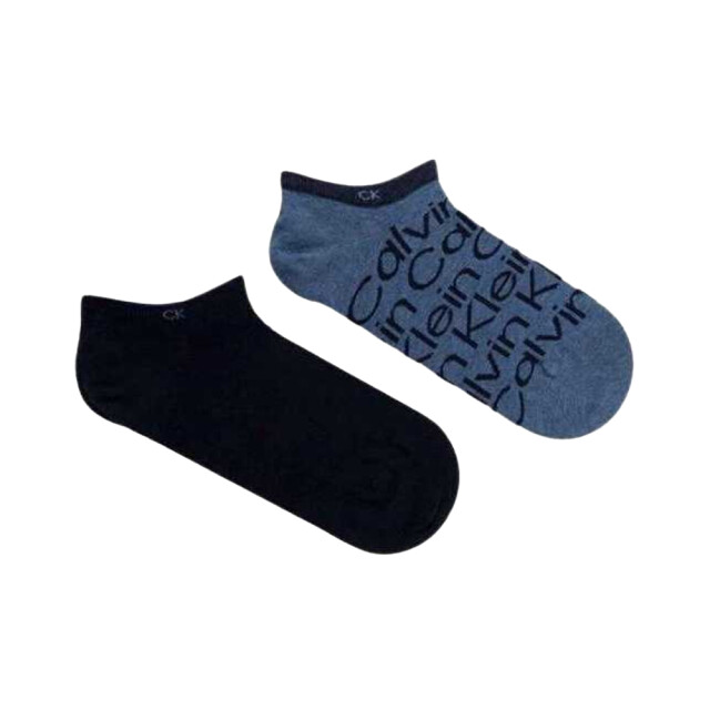 Calvin Klein No-show sokken met logo voor heren (set van 2) UTNA1070_navyblue large