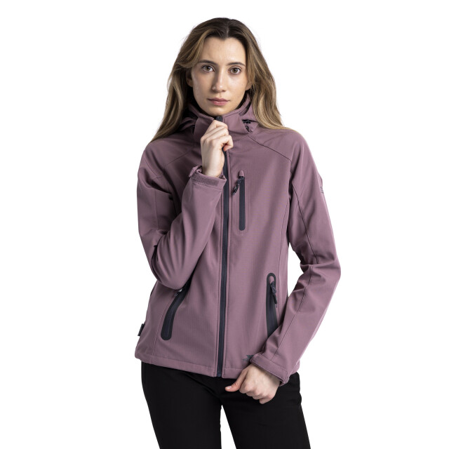Trespass Dames bela ii waterbestendige softshell jas UTTP3440_rosetone large