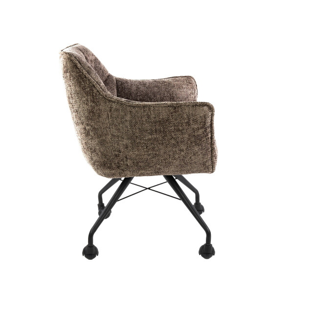 Hoyz armstoel raster wieltjes verpakt per 2 hoven champagne 3423825 large