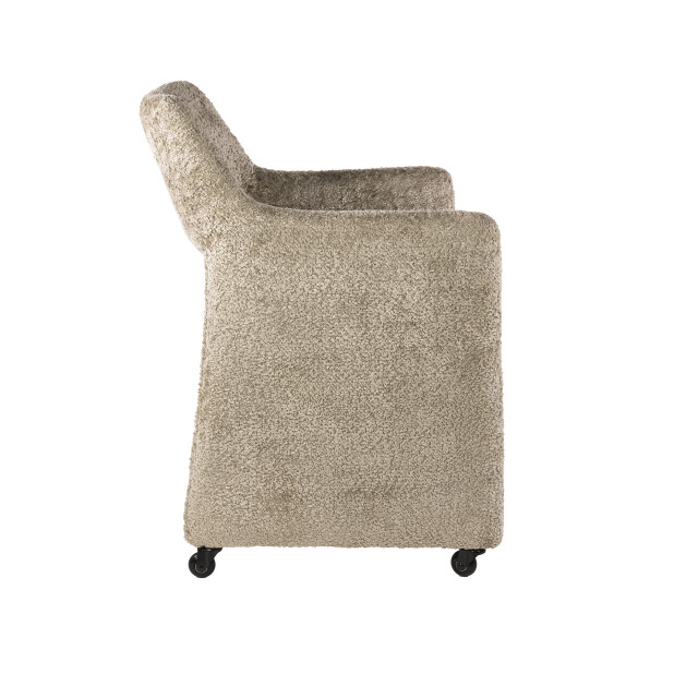 Hoyz armstoel forma elite wieltjes verpakt per 2 alura zand 3423821 large