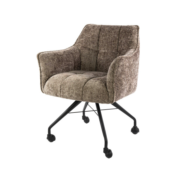 Hoyz armstoel raster wieltjes verpakt per 2 hoven champagne 3423825 large