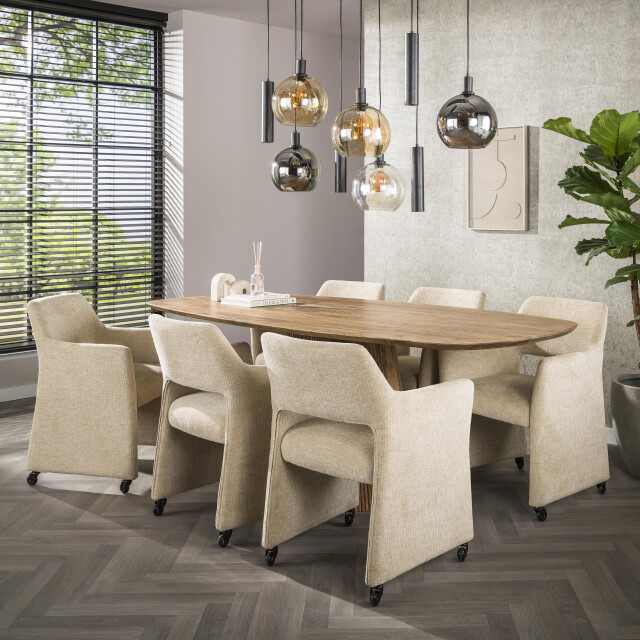 Hoyz armstoel forma wieltjes verpakt per 2 jaroq zand 3423820 large