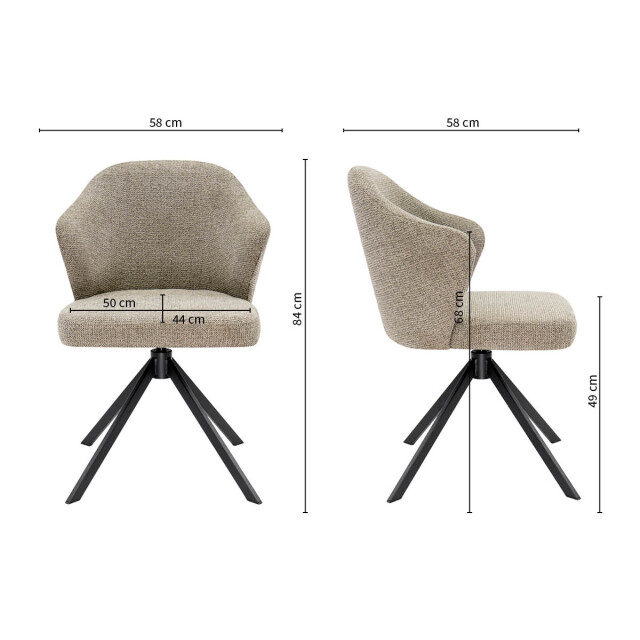 Kick Collection Kick draaistoel liz - 3423012 large