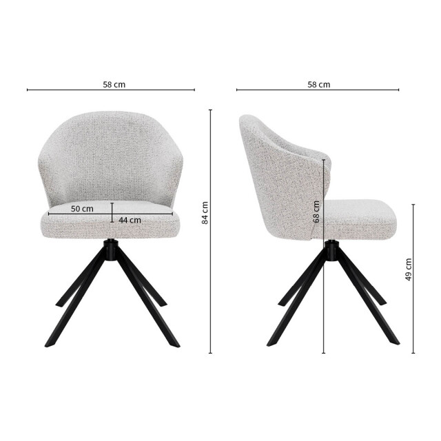 Kick Collection Kick draaistoel liz - 3423010 large