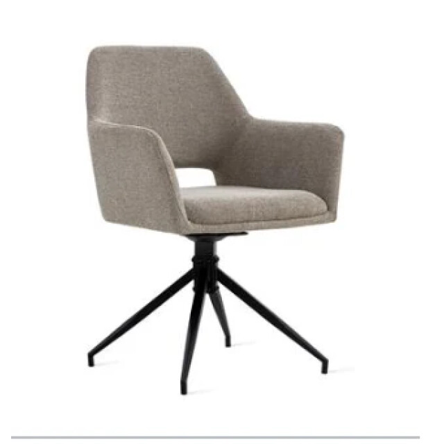 Multifurn Eetkamerstoel tess linnen taupe - 85 cm x 59 cm x 58 cm linnen-look 3391332 large