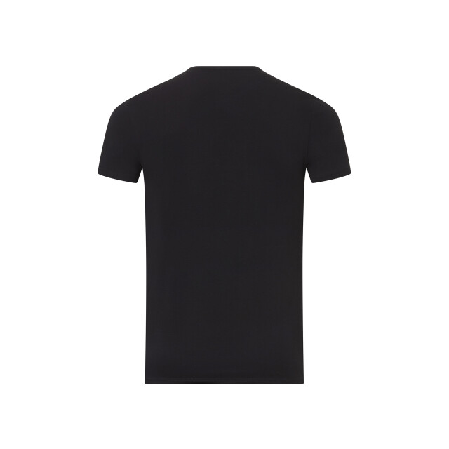 Basset Dames/heren bamboe t-shirt ronde hals 31060-Zwart large