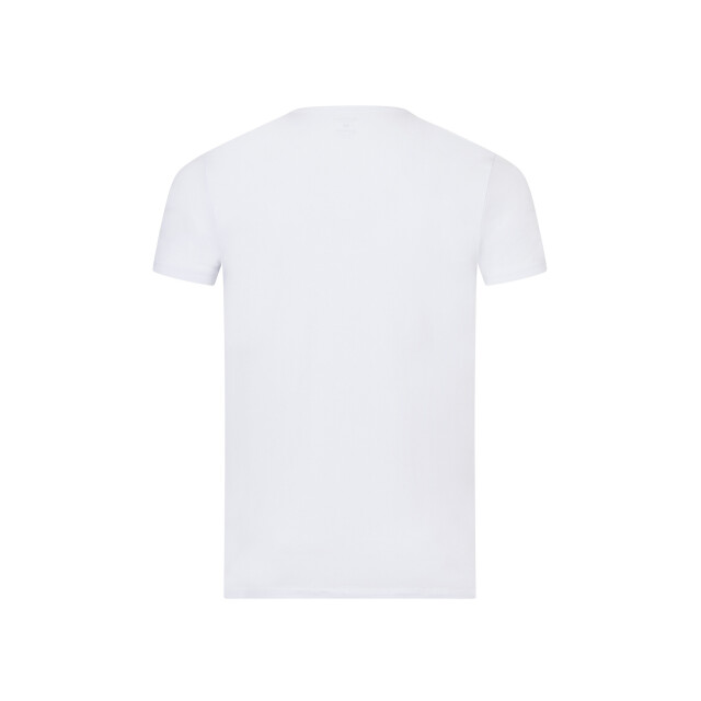 Basset Dames/heren bamboe t-shirt ronde hals 31060-Wit large