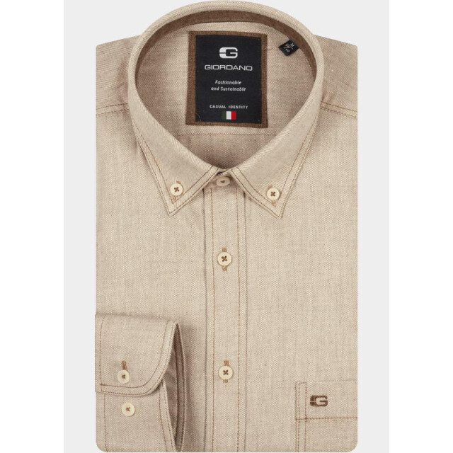 Giordano Casual hemd lange mouw brando long sleeve button dow 527005/80 201000 large