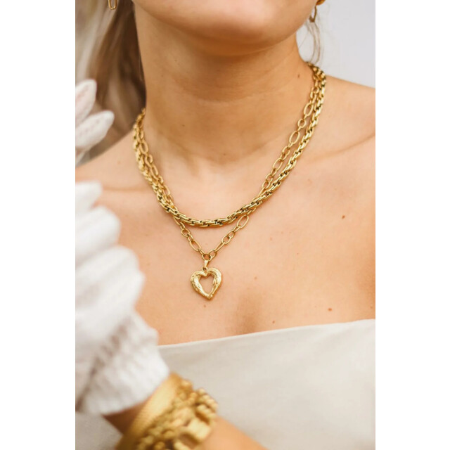 Label Kiki K.ex.027.1 sisi necklace gold K.EX.027.1 Sisi necklace gold large