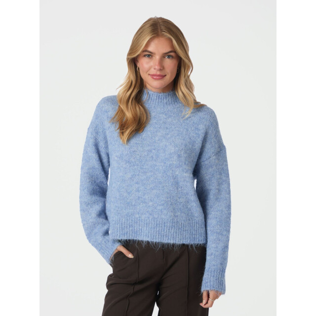 Neo Noir paulina fluffy knit blouse 164729 142 dusty blue 06010.210.0008 large