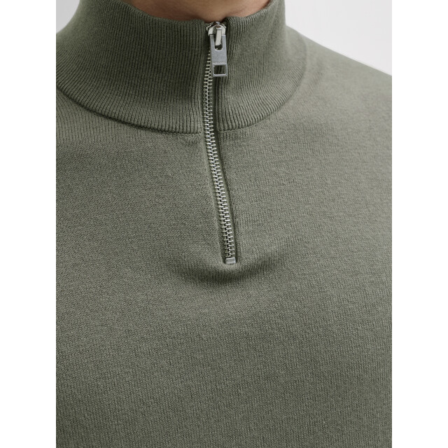 Jack & Jones jjeemil knit half zip noos 12189339 vetiver 05711.834.0122 large