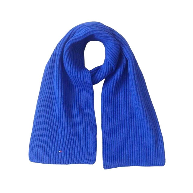 Tommy Hilfiger Gebreide sjaal met kinderlogo UTNA308_blue large