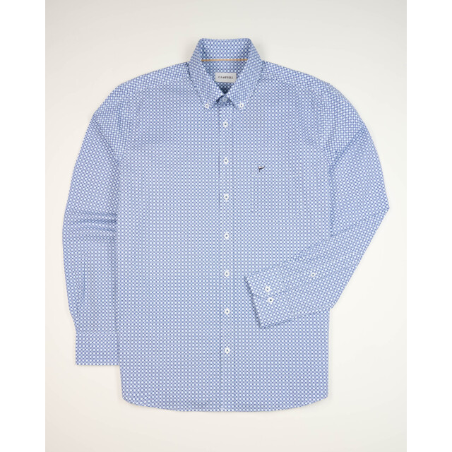 Campbell Casual overhemd donker 103337-001-XXL large