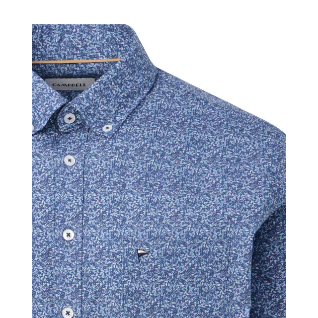 Campbell Casual overhemd donker 103336-001-XXL large