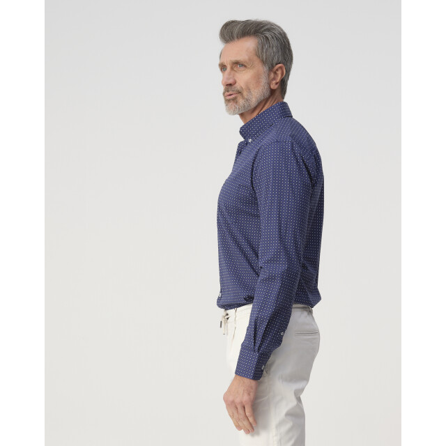 Campbell Casual overhemd donker 103340-002-XXL large