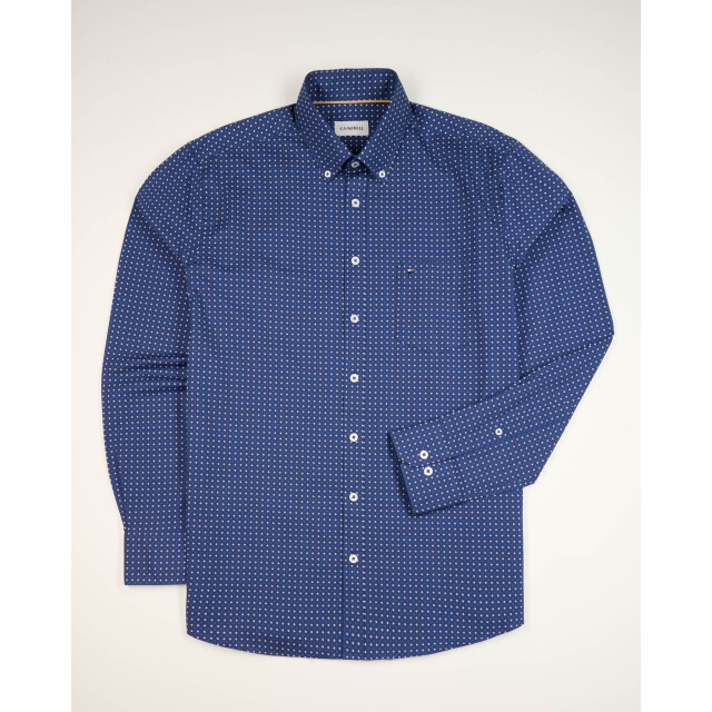 Campbell Casual overhemd donker 103340-002-XXL large