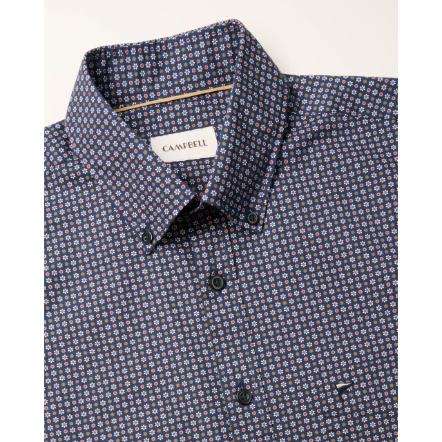 Campbell Casual overhemd donker 103347-001-XXL large