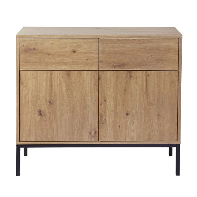 CaliCosy Ladekast eiken decor 2 deuren 2 lades l90 x h80 cm lenny 2930241 large