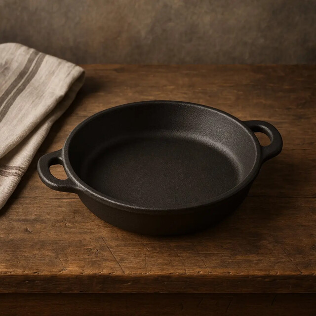 Maysternya Gietijzeren barbecue pan ø 18 x 3 cm zwart 3424434 large