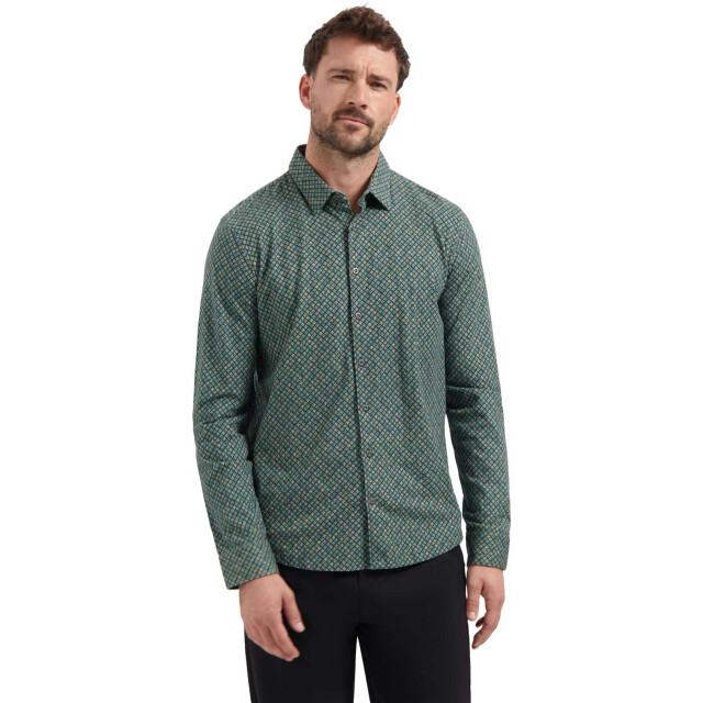 No Excess Shirt jersey allover printed dark steel 30431107-124 large