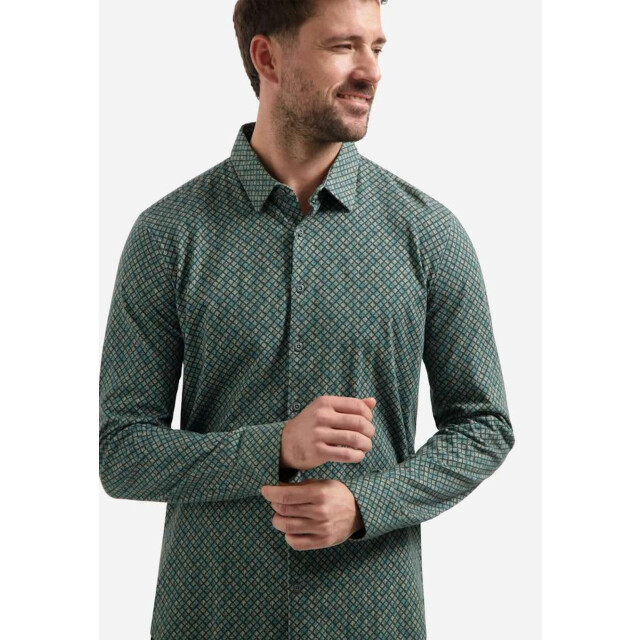 No Excess Shirt jersey allover printed dark steel 30431107-124 large