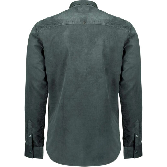 No Excess Shirt herringbone fine corduroy dark steel 30431143-124 large